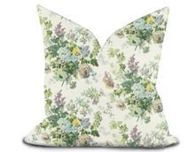 Load image into Gallery viewer, Custom Pillow Cover in Floral Botanical Thibaut Garden Club in Lavender - One Side