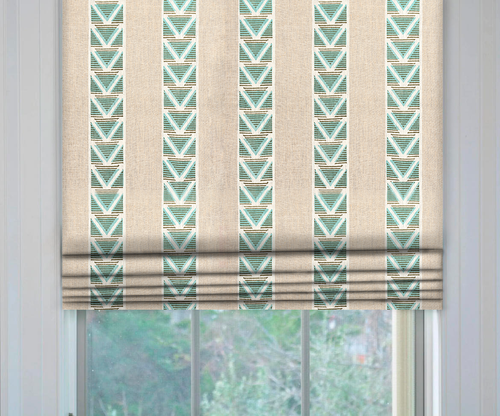 Thibaut Burton Stripe  Roman Shade 