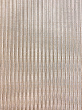 Load image into Gallery viewer, 1.5 Yard Designer Indoor Outdoor Cream Genuine Straw Basketweave Stripe Upholstery Fabric WHS 4616