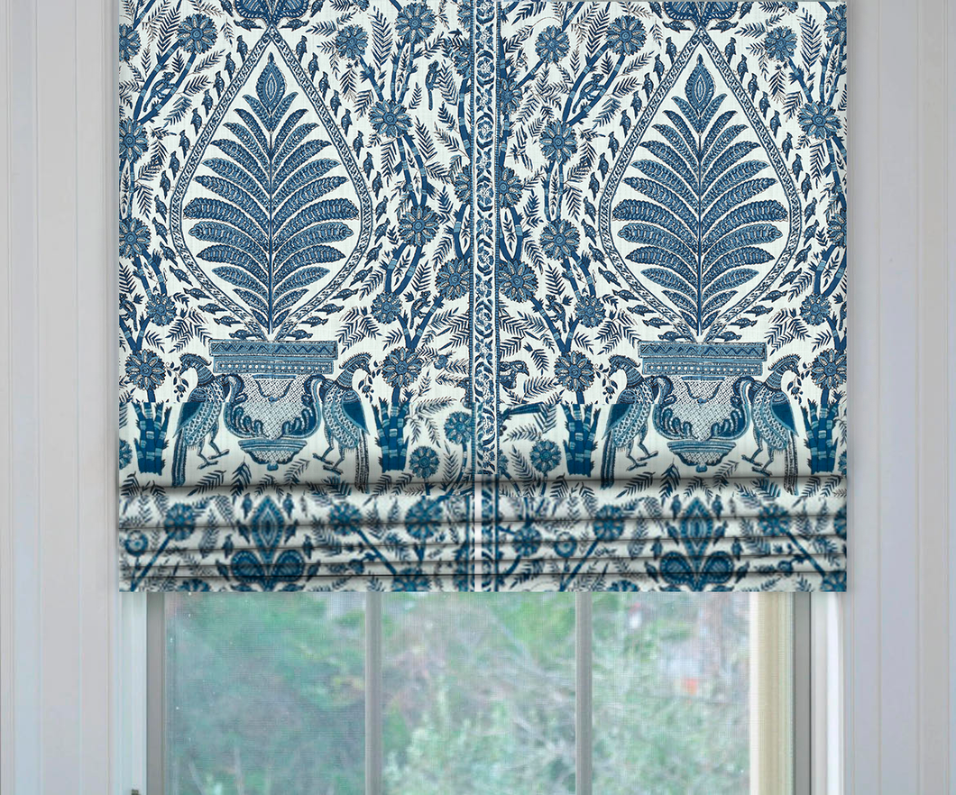 Thibaut Cairo Floral Roman Shade | Fabric Bistro | Columbia | USA