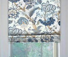 Load image into Gallery viewer, Thibaut Kalamkari Roman Shade