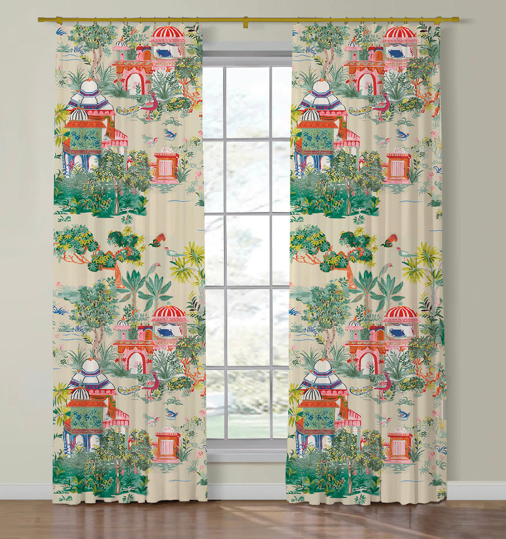 Thibaut Mystic Garden Side Drapery Panels