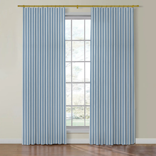 Load image into Gallery viewer, Set of Two Made to Order Thibaut Payton Stripe Side Drapery Panels