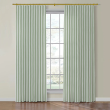 Load image into Gallery viewer, Set of Two Made to Order Thibaut Payton Stripe Side Drapery Panels