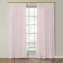 Load image into Gallery viewer, Set of Two Made to Order Thibaut Payton Check Side Drapery Panels