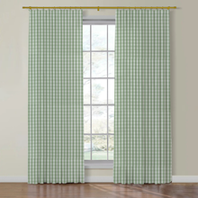 Load image into Gallery viewer, Set of Two Made to Order Thibaut Payton Check Side Drapery Panels