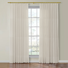 Load image into Gallery viewer, Set of Two Made to Order Thibaut Payton Check Side Drapery Panels