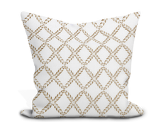 Load image into Gallery viewer, Pillow Cover in Abstract Thibaut Halifax Embroidery