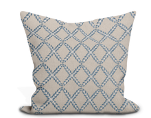 Load image into Gallery viewer, Pillow Cover in Abstract Thibaut Halifax Embroidery