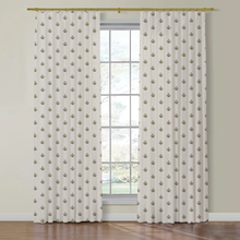 Load image into Gallery viewer, Set of Two Made to Order Thibaut Sue Belle Embroidery Side Drapery Panels