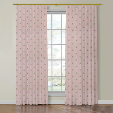 Load image into Gallery viewer, Set of Two Made to Order Thibaut Sue Belle Embroidery Side Drapery Panels
