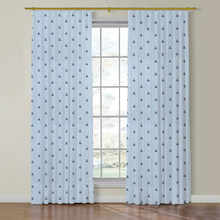 Load image into Gallery viewer, Set of Two Made to Order Thibaut Sue Belle Embroidery Side Drapery Panels
