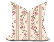 Load image into Gallery viewer, Custom Pillow Cover in Thibaut Moselle in Blush - One Side