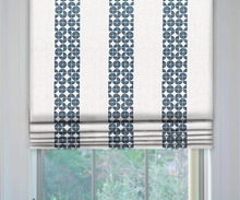 Load image into Gallery viewer, Thibaut Fairmont Stripe Roman Shade