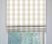 Load image into Gallery viewer, Thibaut Hammond Check Roman Shade