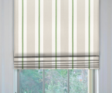 Load image into Gallery viewer, Made to Order Thibaut Alden Stripe Embroidery Roman Shade Colors 1-5