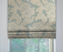 Load image into Gallery viewer, Made to Order Thibaut  Caserta Damask Roman Shade Colors 1-3