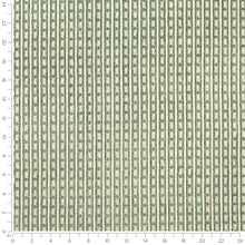 Load image into Gallery viewer, Seafoam Green Stripe Chenille Upholstery Fabric / Rainforest