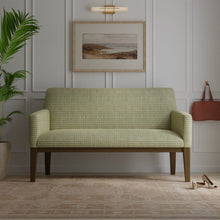 Load image into Gallery viewer, Seafoam Green Stripe Chenille Upholstery Fabric / Rainforest