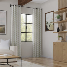 Load image into Gallery viewer, Cotton White Green Blue Floral Chintz Upholstery Drapery Fabric