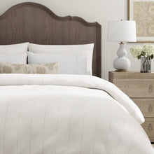 Load image into Gallery viewer, Heavy Duty Grey Cream Stripe Upholstery Drapery Fabric
