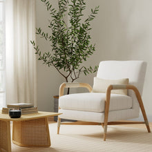 Load image into Gallery viewer, Heavy Duty Grey Cream Stripe Upholstery Drapery Fabric