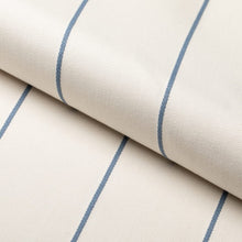 Load image into Gallery viewer, Heavy Duty Cream French Blue Stripe Upholstery Drapery Fabric