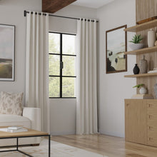 Load image into Gallery viewer, Heavy Duty Ivory Brown Stripe Upholstery Drapery Fabric