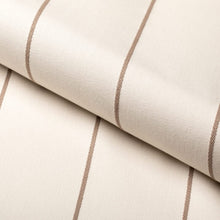 Load image into Gallery viewer, Heavy Duty Ivory Brown Stripe Upholstery Drapery Fabric