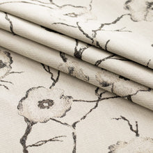Load image into Gallery viewer, InsideOut Indoor Outdoor Performance Charcoal Black Grey Floral Upholstery Fabric
