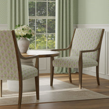 Load image into Gallery viewer, Cotton White Green Blue Purple Floral Chintz Upholstery Drapery Fabric