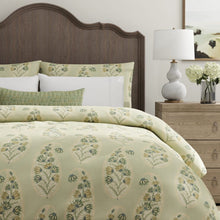 Load image into Gallery viewer, Seafoam Aqua Teal Green Floral Paisley Upholstery Drapery Fabric / Celery