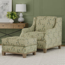 Load image into Gallery viewer, Seafoam Aqua Teal Green Floral Paisley Upholstery Drapery Fabric / Celery