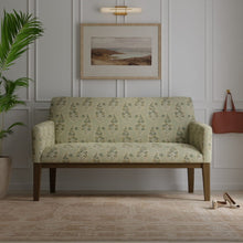 Load image into Gallery viewer, Seafoam Aqua Teal Green Floral Paisley Upholstery Drapery Fabric / Celery