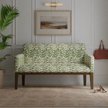 Load image into Gallery viewer, Cotton Ivory Green Abstract Leaf Upholstery Drapery Fabric / Thyme