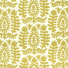Load image into Gallery viewer, InsideOut Indoor Outdoor Performance Cream Chartreuse Green Tribal Floral Medallion Upholstery Fabric