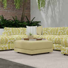 Load image into Gallery viewer, InsideOut Indoor Outdoor Performance Cream Chartreuse Green Tribal Floral Medallion Upholstery Fabric