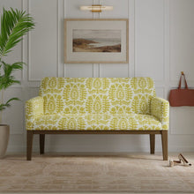 Load image into Gallery viewer, InsideOut Indoor Outdoor Performance Cream Chartreuse Green Tribal Floral Medallion Upholstery Fabric