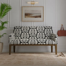 Load image into Gallery viewer, InsideOut Indoor Outdoor Performance Black Off White Tribal Floral Medallion Upholstery Fabric