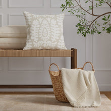 Load image into Gallery viewer, InsideOut Indoor Outdoor Performance Taupe Cream Tribal Floral Medallion Upholstery Fabric