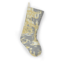 Load image into Gallery viewer, Thibaut Cheng Toile Christmas Stocking - 6 Colors