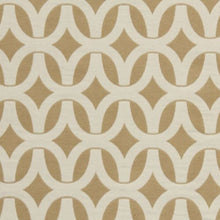 Load image into Gallery viewer, Robert Allen Tag Along Amber Beige Geometric Stain Resistant Upholstery Fabric