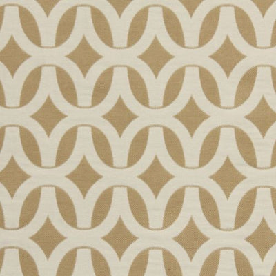 Robert Allen Tag Along Amber Beige Geometric Stain Resistant Upholstery Fabric