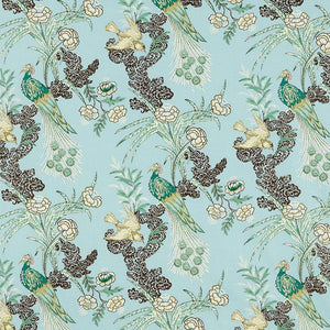Pair of Custom Made Schumacher Peacock Pillow Covers - Both Sides
