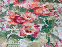 Load image into Gallery viewer, Covington Matisses Garden Printed Cotton Coral Pink Green Ivory Upholstery Drapery Fabric in Summer