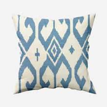 Load image into Gallery viewer, 18” X 18” Quadrille China Seas Aqua II French Blue on White Pillow Cover - One Side