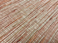 Load image into Gallery viewer, Designer Water and Stain Resistant Beige Rusty Coral Red Brown Upholstery Fabric