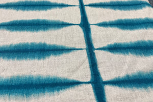 Scion Shibori Teal Linen Abstract Fabric