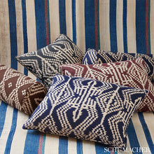 Load image into Gallery viewer, Pair of Custom Made Schumacher Asaka Ikat Pillow Covers - Both Sides