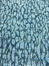 Load image into Gallery viewer, 1.5 yard Greenhouse S4831 Biscay Blue Aqua Yellow green Abstract Upholstery Fabric STA 5079